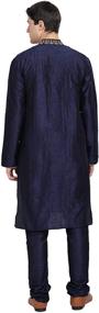 img 3 attached to SKAVIJ Pajama 2 Piece Embroidered Medium Men's Clothing and Sleep & Lounge