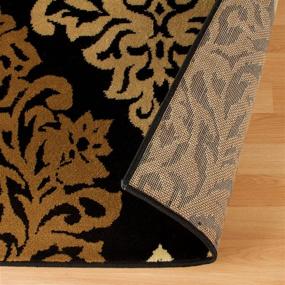 img 1 attached to Enhance Your Décor with the Exquisite SUPERIOR Designer 2.6' x 8' Danvers Collection Area Rug in Elegant Black