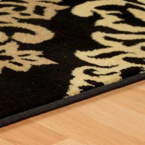 img 2 attached to Enhance Your Décor with the Exquisite SUPERIOR Designer 2.6' x 8' Danvers Collection Area Rug in Elegant Black