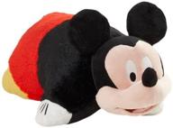 🐭 large 18-inch mickey mouse folding plush pillow - authentic disney pillow pets logo