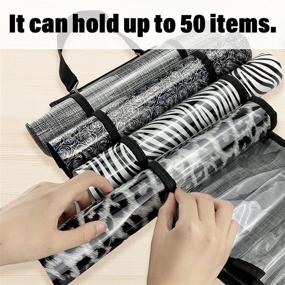 img 2 attached to Gray Vinyl Roll Storage Rack with 50 Compartments - CLZYLRS Wall Mount/Over The Door Vinyl Roll Holder, Hanging Organizer Storage