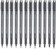 🖋️ jarlink 12 pack hand lettering pens, black ink calligraphy brush pens for beginners - writing, drawing, sketching, illustration, signature, journaling logo