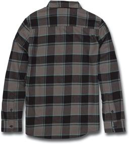 img 1 attached to Мужская рубашка Volcom Caden Sleeve Flannel в отбеленном цвете - оптимизирована для SEO.