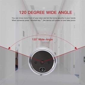 img 3 attached to 🚪 digitsea Video Door Viewer 1200mAh Lithium Battery Peephole Viewer with Built-in Cyclic Storage, Outdoor Security Cam Door with 3" LCD Screen and 1MP Camera