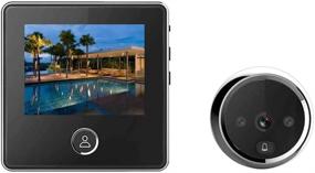 img 4 attached to 🚪 digitsea Video Door Viewer 1200mAh Lithium Battery Peephole Viewer with Built-in Cyclic Storage, Outdoor Security Cam Door with 3" LCD Screen and 1MP Camera