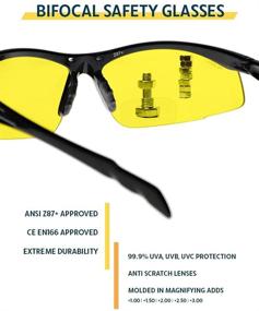 img 3 attached to 👓 Bifocal Safety Glasses SB 9000 Yellow: Ideal Occupational Health & Safety Products for Enhanced Protection