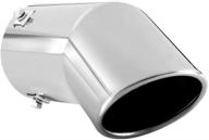 stainless steel exhaust tip for 2.75-3 inch exhaust tail pipes - chrome finish car muffler tips logo