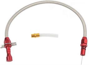 img 4 attached to Flexible Stainless Transmission Dipstick Compatible/Replacement For GM Chevy TH-350/TH-400 Turbo SBC BBC 530Mm -Firewall Mount (Red)