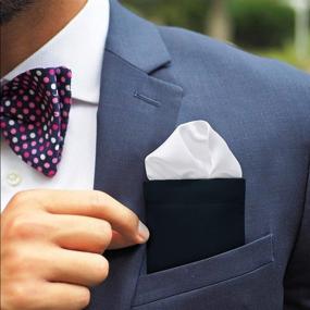 img 3 attached to EkSel Pocket Square Holder Handkerchief Men's Accessories in Handkerchiefs