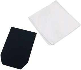 img 4 attached to EkSel Pocket Square Holder Handkerchief Men's Accessories in Handkerchiefs