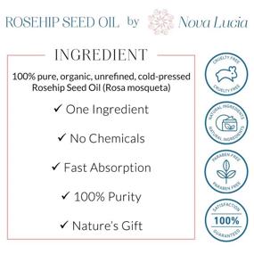 img 2 attached to 🌹 Organic Cold Pressed Rosehip Oil: Moisturizer for Face, Hair, Skin, and Nails - Acne Spot Treatment, Stretch Mark and Scar Removal. Rose Hip Facial Serum - Face, Hair, and Skin Oil, Hair Treatment. 4 oz.