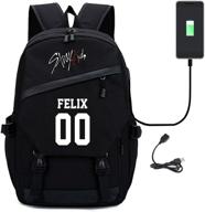 chairay charging backpack - seungmin 🎒 knapsack backpack with integrated usb charging functionality logo