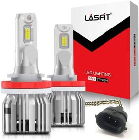img 4 attached to 💡 LASFIT H11 H8 H9 LED Light Bulbs, H16 6000K Super Bright Mini Size Easy Install, Enhanced LC Plus-Pack of 2