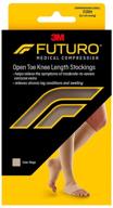 🧦 futuro unisex xl open toe stocking, 20-30 mm/hg firm compression, relieves symptoms of mild varicose veins логотип