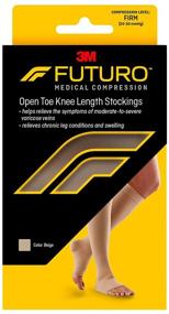 img 4 attached to 🧦 Futuro Unisex XL Open Toe Stocking, 20-30 mm/Hg Firm Compression, Relieves Symptoms of Mild Varicose Veins