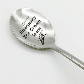 img 4 attached to Kitchen Essentials: Emergency Ice Cream Spoon Set - Perfect Gifts for Kids & Adults Who Love Ice Cream