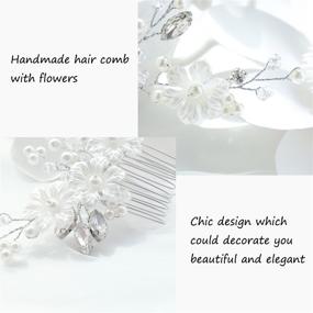 img 1 attached to Unicra Silver Wedding Accessories Bridesmaids