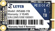💾 leven msata ssd 1tb 3d nand tlc sata iii 6 gb/s - high-performance internal solid state drive for desktop pc laptop - compact size (30x50.9mm) - reliable and fast (jms600-1tb) logo