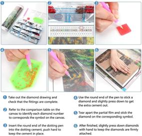 img 1 attached to SENWANG Diamond Painting Rhinestone Embroidery Painting, Drawing & Art Supplies