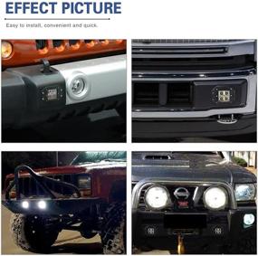 img 2 attached to 🚗 YITAMOTOR Flush Mount LED Light Bar Set 4Pcs 20W 4Inch Spot Offroad Led Light Pods for Vehicle, Waterproof Driving Fog Lights, Boat and Truck Lighting - Compatible with Tacoma Bumper, ATV, UTV, 12V