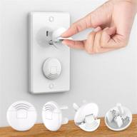 🔌 child safe outlet plug covers (42 pack) with concealed handle - 3-prong baby proofing electrical outlet cover safety power protector - child socket cap logo