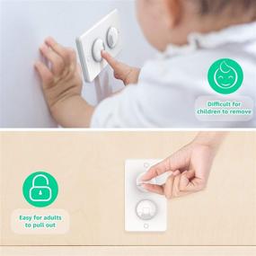 img 2 attached to 🔌 Child Safe Outlet Plug Covers (42 Pack) with Concealed Handle - 3-Prong Baby Proofing Electrical Outlet Cover Safety Power Protector - Child Socket Cap