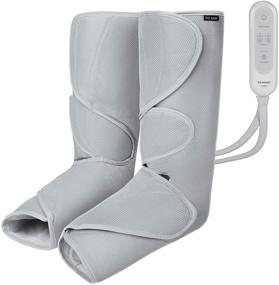 img 4 attached to 🦵 FIT KING Leg Massager: Air Compression Foot and Calf Massager with Handheld Controller - Boost Circulation and Relieve Discomfort (2 Modes, 3 Intensities, 2 Extensions)