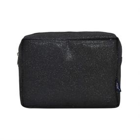 img 3 attached to 💼 NGIL Travel Cosmetic Bag in Stylish Black Glitter