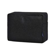 💼 ngil travel cosmetic bag in stylish black glitter logo