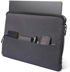 img 2 attached to 💻 Lenovo Urban Laptop Sleeve: Water-Resistant Notebook Case with Padded Compartments, Accessory Storage & Reinforced Corners