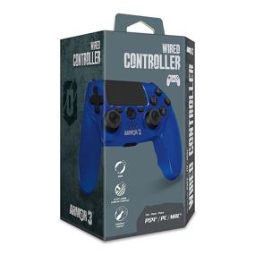 img 3 attached to Armor3 Wired Game Controller PS4 Blue