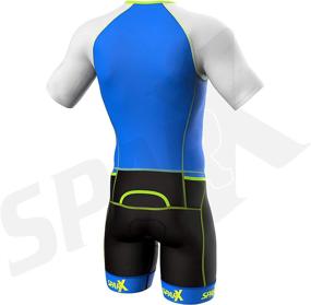 img 1 attached to 🏊 Sparx Men's Elite Aerosuit Triathlon Suit - Short Sleeve Tri Suit Skinsuit