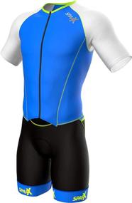 img 4 attached to 🏊 Sparx Men's Elite Aerosuit Triathlon Suit - Short Sleeve Tri Suit Skinsuit