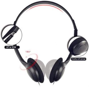 img 2 attached to 🎧 25 Партия наушников оптом для детей в классах от HONGZAN - Накладные наушники с низкой стоимостью; Идеально подходят для школ, библиотек, музеев, отелей, больниц, спортзалов и многое другое (черные)