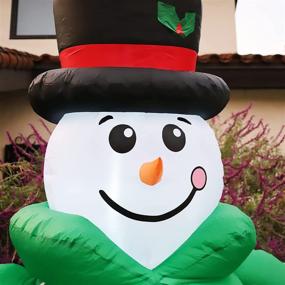 img 1 attached to 🎅 GOOSH 6 FT Christmas Inflatable Snowman with LED Lights - Outdoor Yard Decoration Clearance for Holiday, Christmas, Party, Yard, and Garden