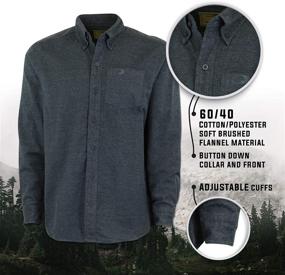 img 1 attached to 🌿 Mossy Oak Flannel Shirt: The Perfect Men's Clothing and Shirts for Outdoor Enthusiasts