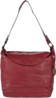 born elaina antique flap chocolate women's handbags & wallets and hobo bags logo