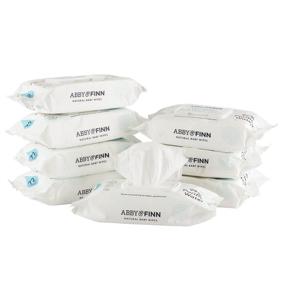 img 4 attached to 👶 Natural, Sensitive Water Based Baby Diaper Wipes by ABBY&amp;FINN - Unscented, 8 Pop-Top Packs (576 Total Wipes)