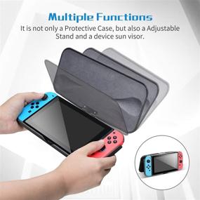 img 2 attached to 📱 G-STORY Flip Protective Case for Nintendo Switch: Slim, Anti-Scratch, Anti-Slip Design with Tempered Glass Screen Protectors