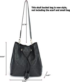 img 3 attached to Womens Hobo Tote Bag: Stylish Leather Shoulder Bag for Dating, Working, and Shopping