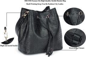 img 2 attached to Womens Hobo Tote Bag: Stylish Leather Shoulder Bag for Dating, Working, and Shopping