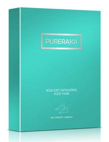 img 4 attached to 🌹 PURERAKA Foot Peel Mask 2 Pairs - Say Goodbye to Calluses and Dead Skin cells, Transform Your Feet into Baby Softness, Restore Rough Heels, Achieve Silky Soft Feet, Premium Exfoliating Foot Mask for Women or Men (Rose)