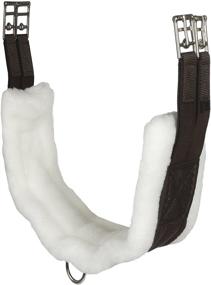 img 4 attached to 🐴 Fleece English Girth with Double Elastic by INTREPID INTERNATIONAL