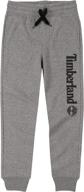 👖 timberland fleece jogger sweatpants heather - boy's clothing for ultimate comfort logo