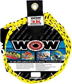 img 1 attached to 🌊 Premium Watersports Tow Ropes with Floating Foam Buoys - Maximum Safety and Minimum Stretch by WOW World of Watersports