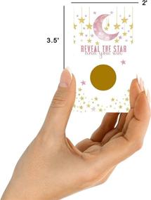 img 1 attached to 🌟 Twinkle Little Star Scratch Off Game Pack (30 Cards) - Perfect for Girls' Baby Showers, Raffles, Prize Drawings, and Fun Reveal Scratchers - Celestial Pink and Gold Event Supplies by Paper Clever Party