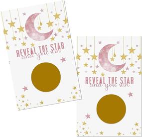 img 4 attached to 🌟 Twinkle Little Star Scratch Off Game Pack (30 Cards) - Perfect for Girls' Baby Showers, Raffles, Prize Drawings, and Fun Reveal Scratchers - Celestial Pink and Gold Event Supplies by Paper Clever Party