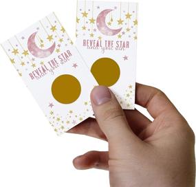 img 3 attached to 🌟 Twinkle Little Star Scratch Off Game Pack (30 Cards) - Perfect for Girls' Baby Showers, Raffles, Prize Drawings, and Fun Reveal Scratchers - Celestial Pink and Gold Event Supplies by Paper Clever Party