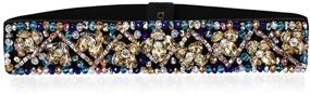 img 4 attached to 👗 Dorchid Rhinestone Belts: Exquisite Crystal Beaded Elastic Wide Belts for Prom & Evening Dresses