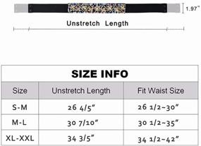 img 1 attached to 👗 Dorchid Rhinestone Belts: Exquisite Crystal Beaded Elastic Wide Belts for Prom & Evening Dresses